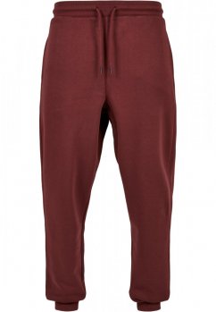 Męskie spodnie dresowe Urban Classics Basic Sweatpants - bordowo-czerwone
