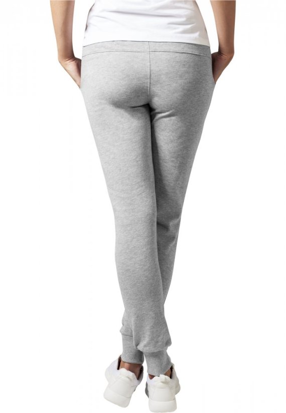 Tepláky Urban Classics Ladies Cutted Terry Pants - grey