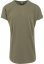 Long Shaped Turnup Tee - olive