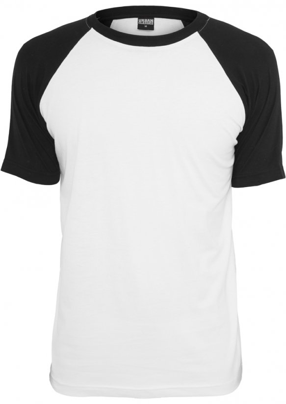 T-shirt Urban Classics Raglan Contrast Tee - white/black
