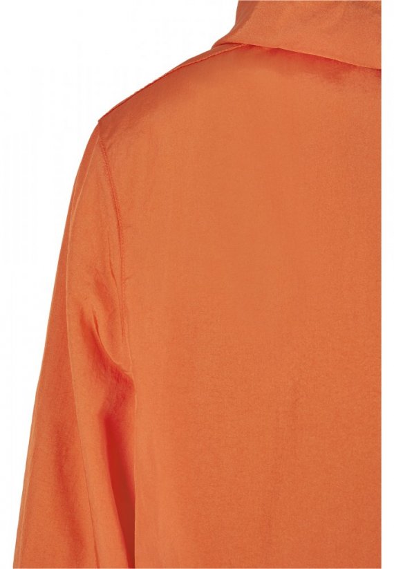 Full Zip Nylon Crepe Jacket - mandarin