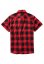 Červeno/černá pánská košile Brandit Checkshirt Halfsleeve
