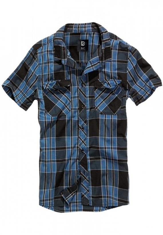 Koszula męska Brandit Roadstar Shirt - kolor niebieski, czarny