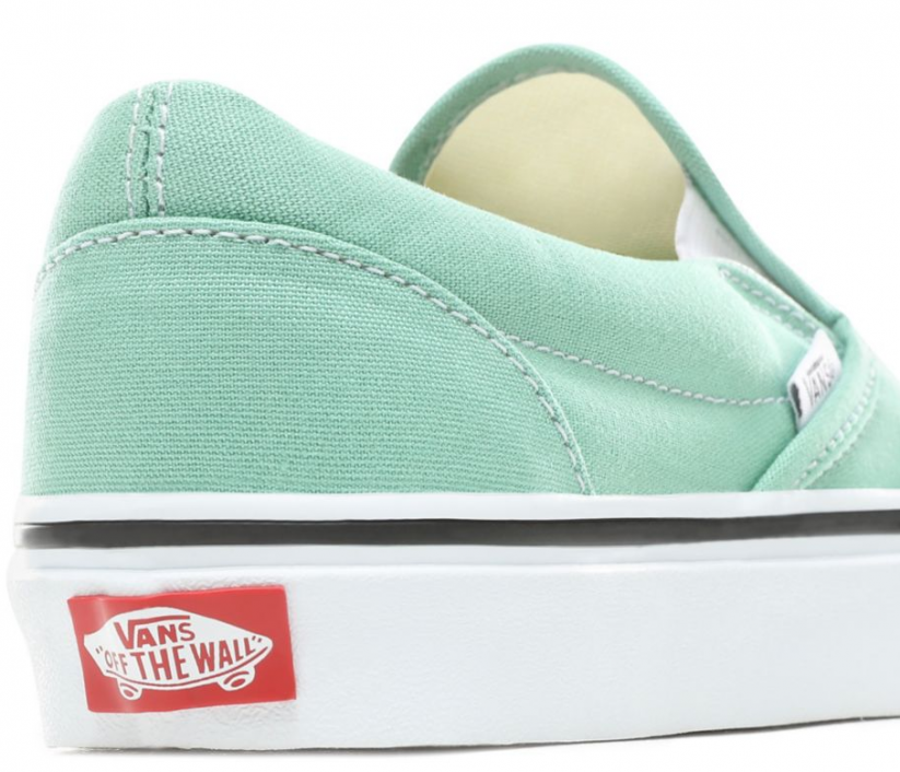 Topánky Vans Slip-On neptune green-true white