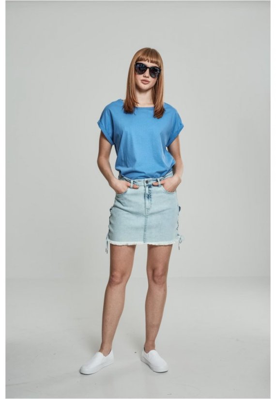 Ladies Extended Shoulder Tee - horizonblue