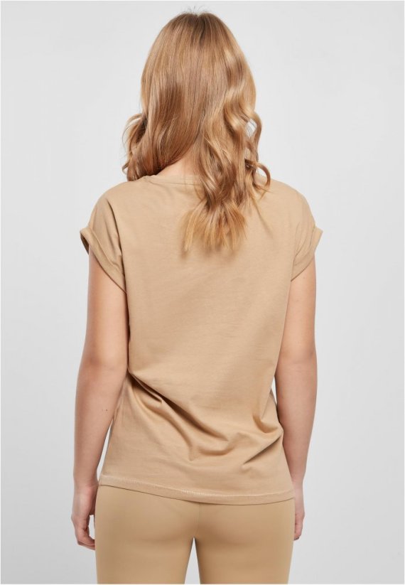 Ladies Extended Shoulder Tee - unionbeige