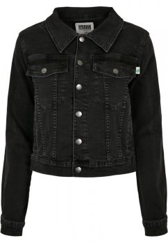 Dámská džínová bunda Urban Classics Ladies Organic Denim Jacket - černá