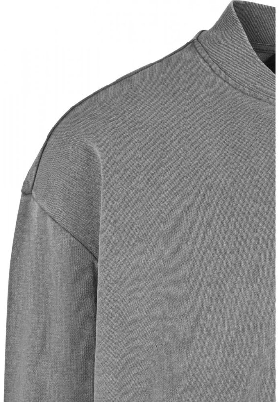 Pánská bomber mikina Urban Classics Washed Sweat - šedá