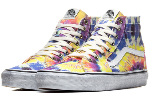 Topánky Vans SK8-Hi Tapered washed tie dye/true white