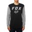 T-Shirt Fox Contended LS dark black