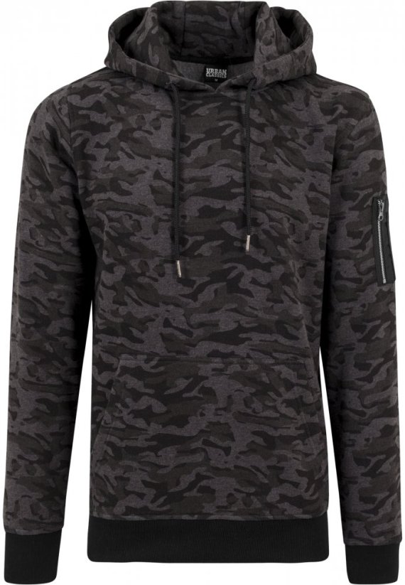 Mikina Urban Classics Sweat Camo Bomber Hoody - dark camouflage