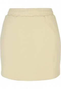 Ladies Organic Terry Mini Skirt - softyellow