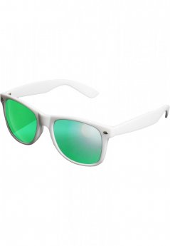 Slnečné okuliare Urban Classics Likoma zrkadlové - bielo/zelené