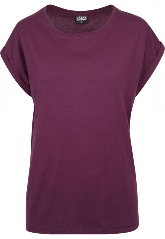 Fialové dámské tričko Urban Classics Ladies Extended Shoulder Tee
