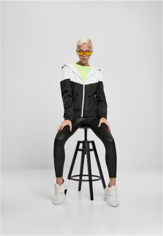 Dámská jarní/podzimní bunda Urban Classics Ladies Arrow Windbreaker - bílá,černá