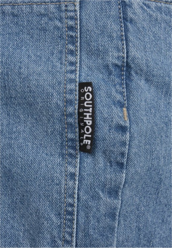 Retro modré pánske džínsy Southpole Embroidery Denim