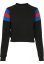 Damska bluza Urban Classics Ladies Sleeve Stripe Crew - black/brightblue/firered