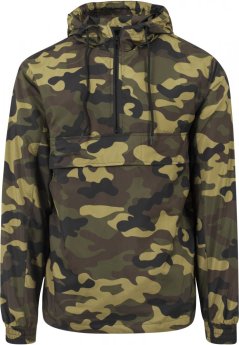 Camo Pull Over Windbreaker - woodcamo