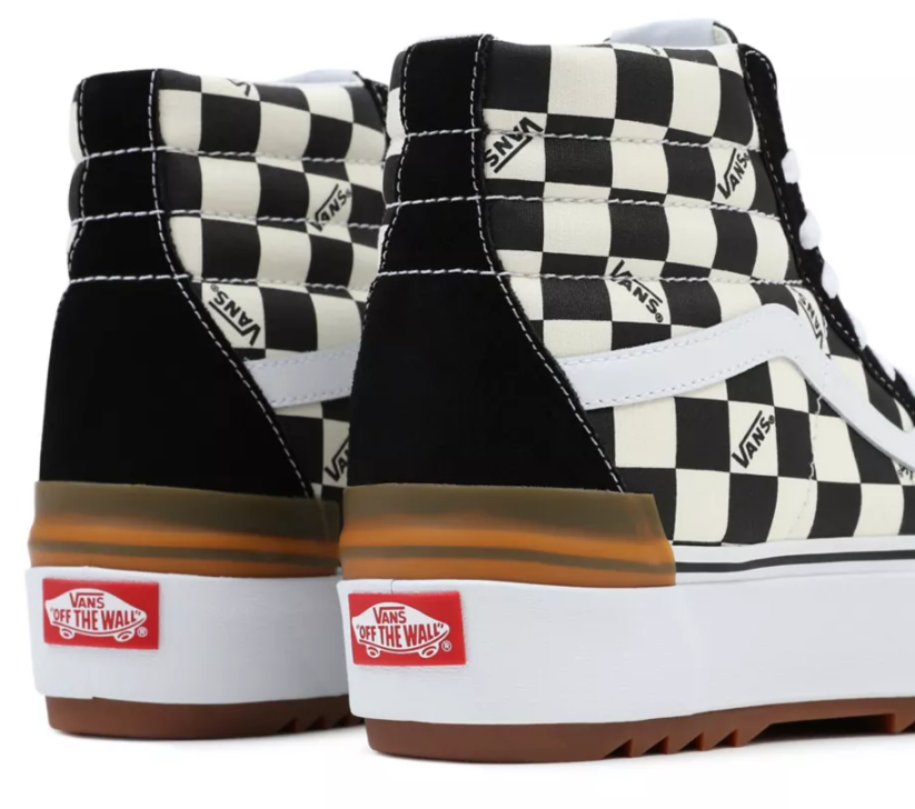 Boty Vans SK8-Hi Stacked checkerboard true white/black