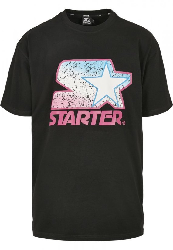 Starter Multicolored Logo Tee - blk/pink