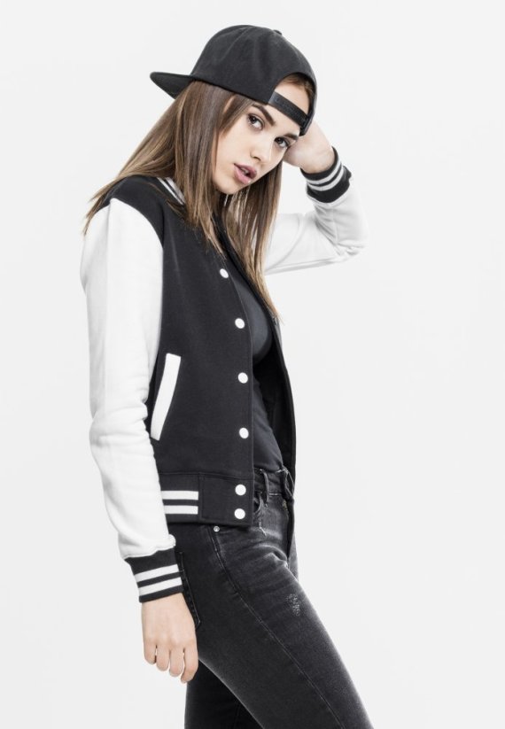 Ladies 2-tone College Sweatjacket