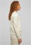 Ladies Inset College Sweat Jacket - softseagrass/white