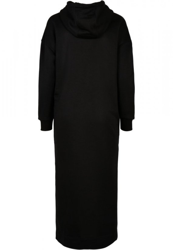 Dámska mikina Urban Classics Modal Terry Long Hoody Dress - čierna