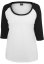 Černo/bílé dámské tričko Urban Classics Ladies 3/4 Contrast Raglan