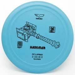 Frisbee Discgolf HAMMER Tiger Line Putt & Approach modré