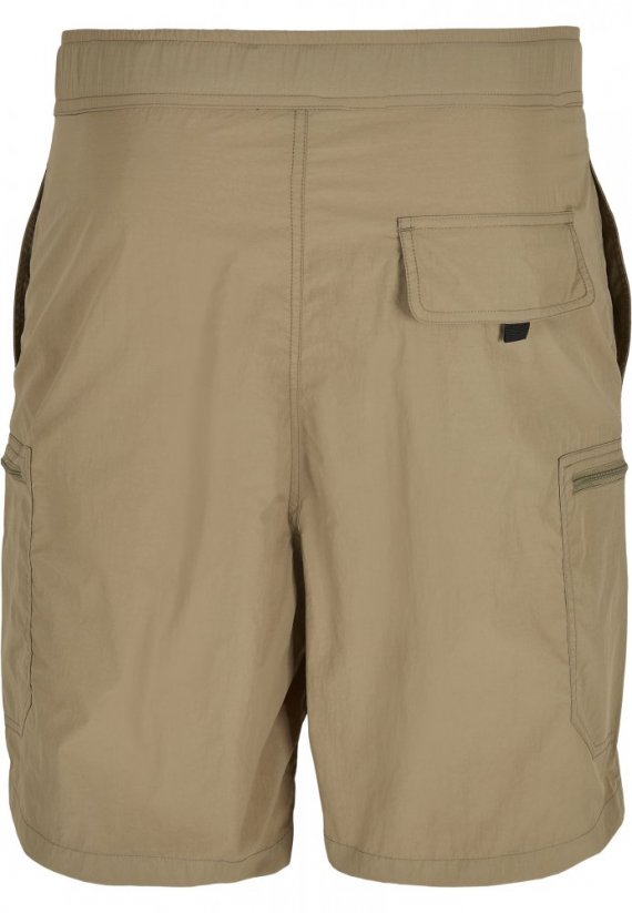 Adjustable Nylon Shorts - khaki - Velikost: S
