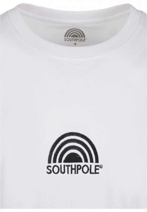 Pánské tričko Southpole Basic Double Sleeve - bílé