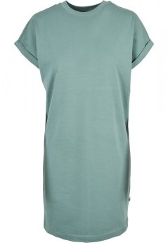 Šaty Urban Classics Ladies Organic Cotton Cut On Sleeve Tee Dress - paleleaf