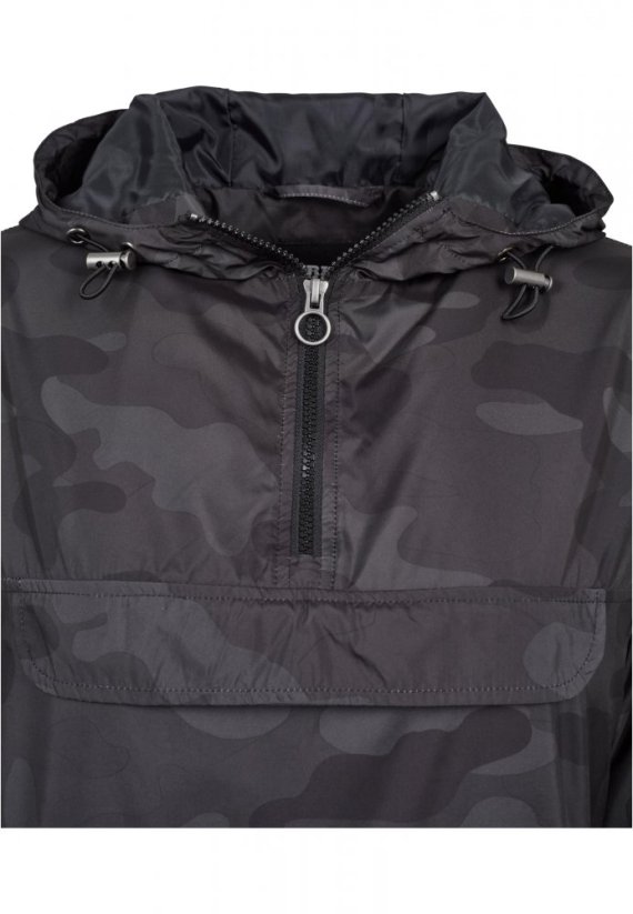 Ladies Camo Pull Over Jacket - darkcamo