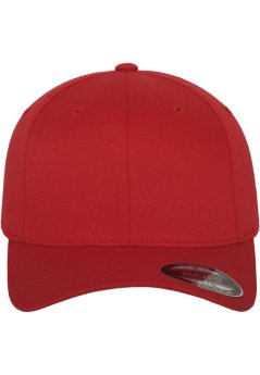 Pánská kšiltovka Urban Classics Flexfit Wooly Combed - červená