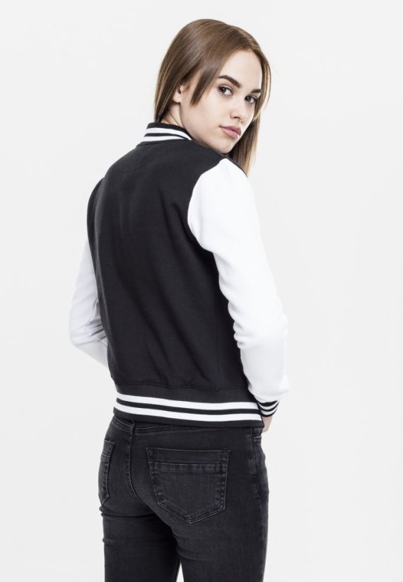 Ladies 2-tone College Sweatjacket