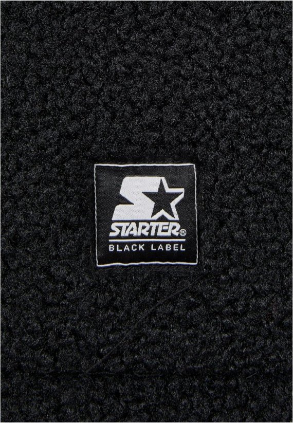 Čierna pánska sherpa bunda Starter Shirt