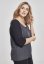 Tričko Urban Classics Ladies 3/4 Contrast Raglan Tee - charcoal/black