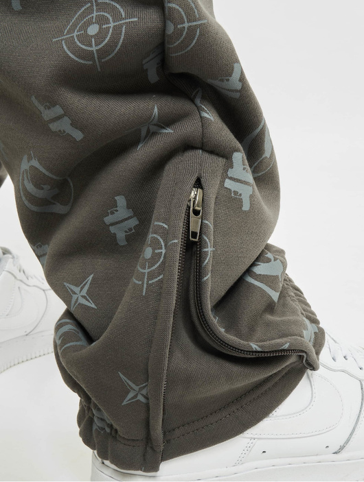 Tepláky Dangerous DNGRS / Sweat Pant Crosshair in grey - Veľkosť: XL