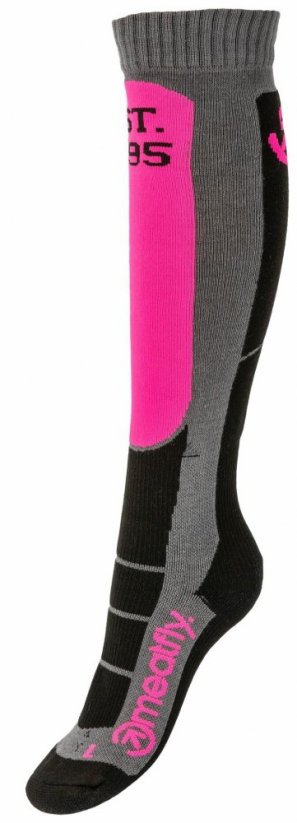 Snb ponožky Meatfly Leeway Snb Socks pink/grey