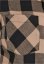 Ladies Turnup Checked Flanell Shirt - black/softtaupe
