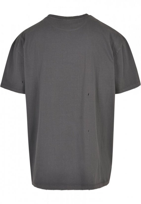 Pánske tričko Urban Classics Oversized Distressed - šedé