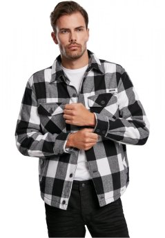 Košile Brandit Lumberjacket - white/black