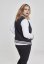 Bunda Urban Classics Ladies 2-tone College Sweatjacket - blk/wht