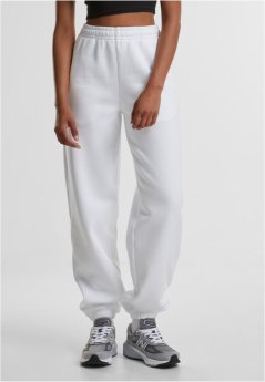 Ladies Fluffy Sweatpants - white