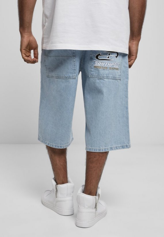 Szorty Southpole Denim Shorts with Tape - mid blue