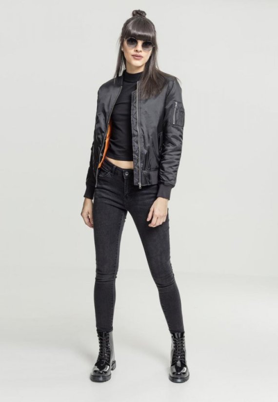 Černá dámská bomber bunda Urban Classics