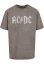 ACDC - Logo Acid Washed Oversize Tee - asphalt - Rozmiar: L