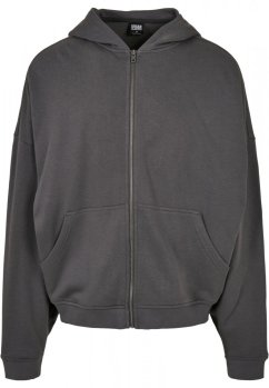 Pánska mikina Urban Classics Organic 90 Zip Hoody - darkshadow