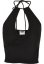 Čierny dámsky top Urban Classics Short Wraped Neckholder
