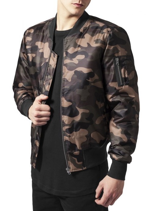 Męska kurtka bomber Urban Classics - ciemny kamuflaż